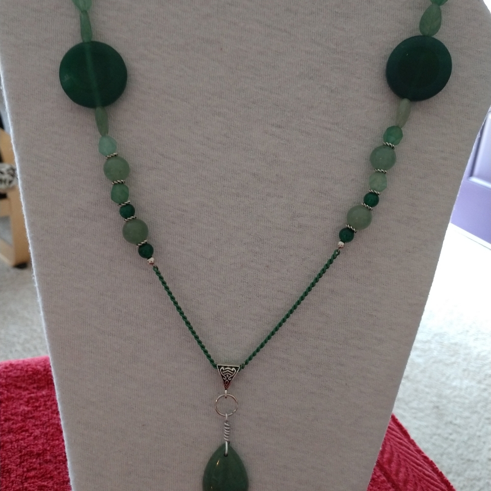 😀 NECKLACE EARRINGS SET HANDMADE NEW Women’s - Picture 3 of 12